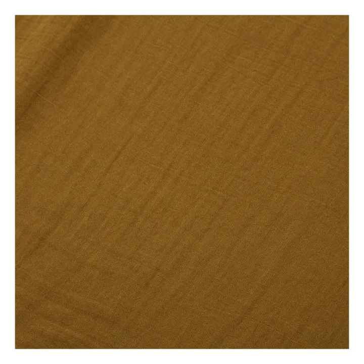 Haomy Taie d'oreiller Dili en voile de coton | Gold