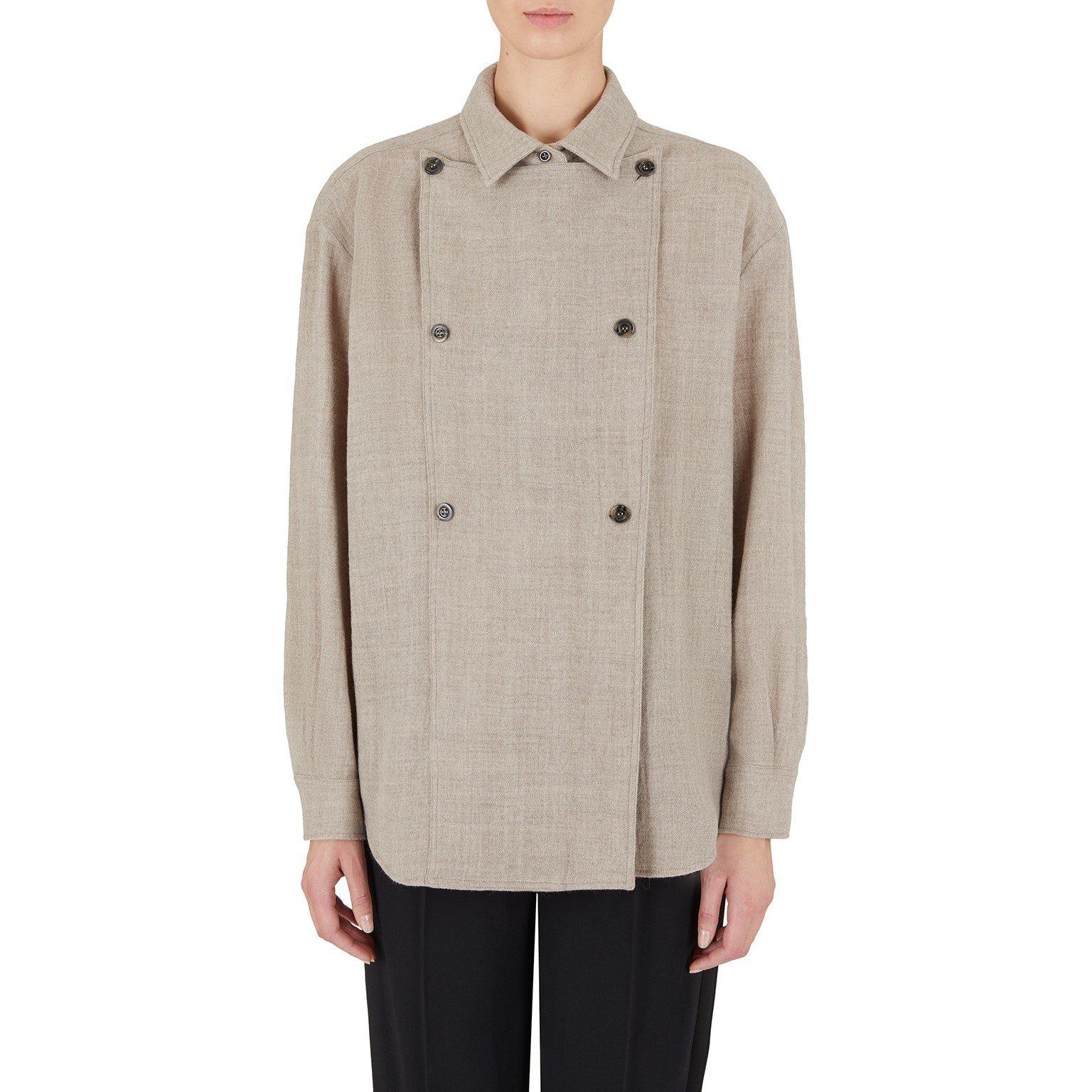 Emporio Armani Button Stud Long Sleeve Shirt
