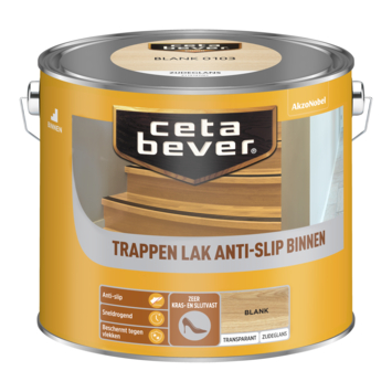 Cetabever trappenlak antislip transparant blank zijdeglans 2,5 l
