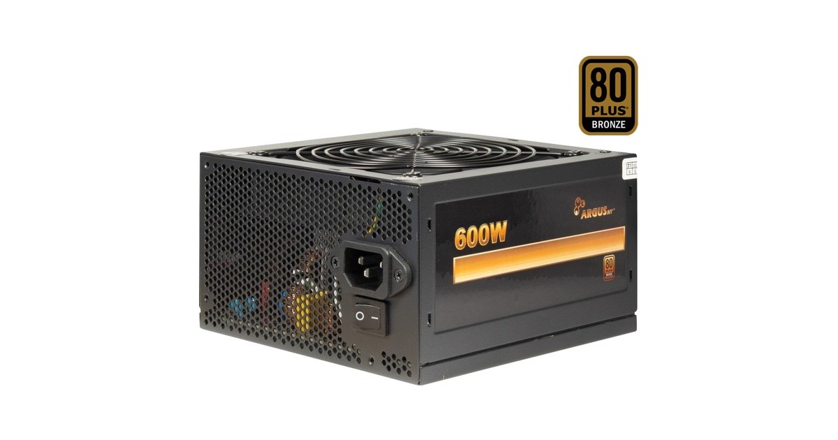 Inter-TechArgus BPS-600 600 watt voeding   (Zwart, 4x PCIe)