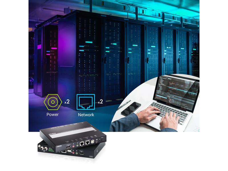 Aten KVM Switch CN9950 DisplayPort 1-Local/Remote Share Access Einzelport 4K DisplayPort KVM over IP Switch