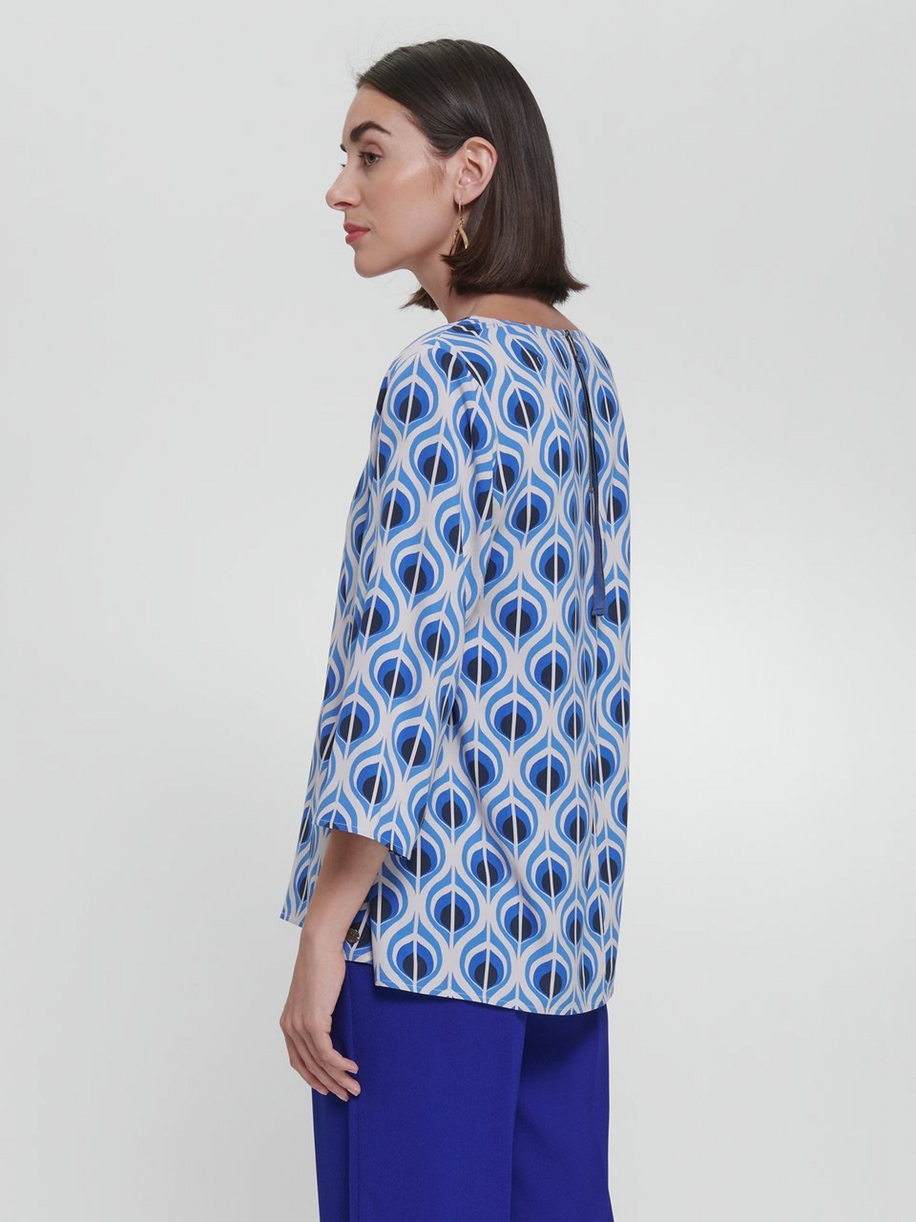 Bluse mit V-Ausschnitt