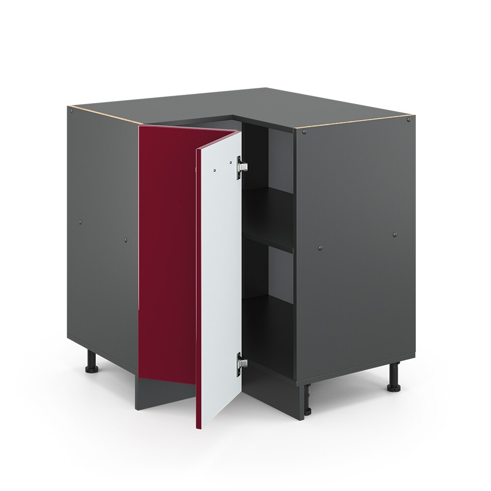 VICCO Küchenschrank Unterschrank Eckunterschrank 87 cm R-Line Anthrazit