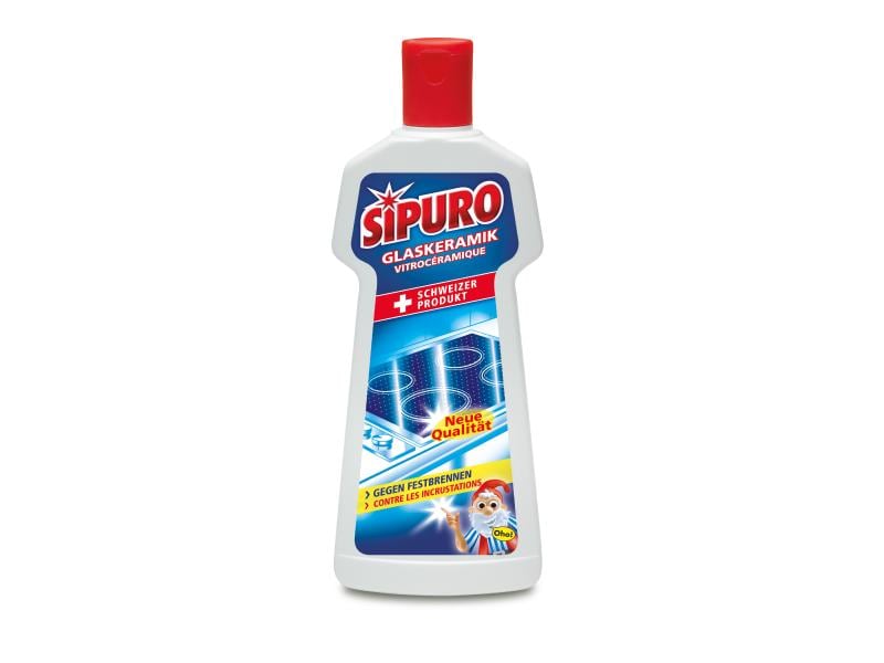 Sipuro Glaskeramikreiniger 225 ml Kraftvoller Reiniger für Glaskeramik