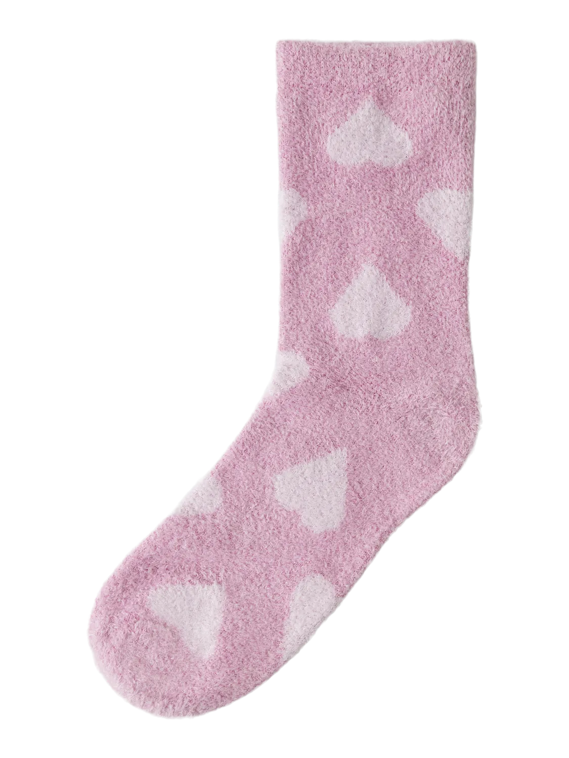 Name It Nkfruthy Terry Fluffy Sock 4708342 mauve orchid corsage hearts