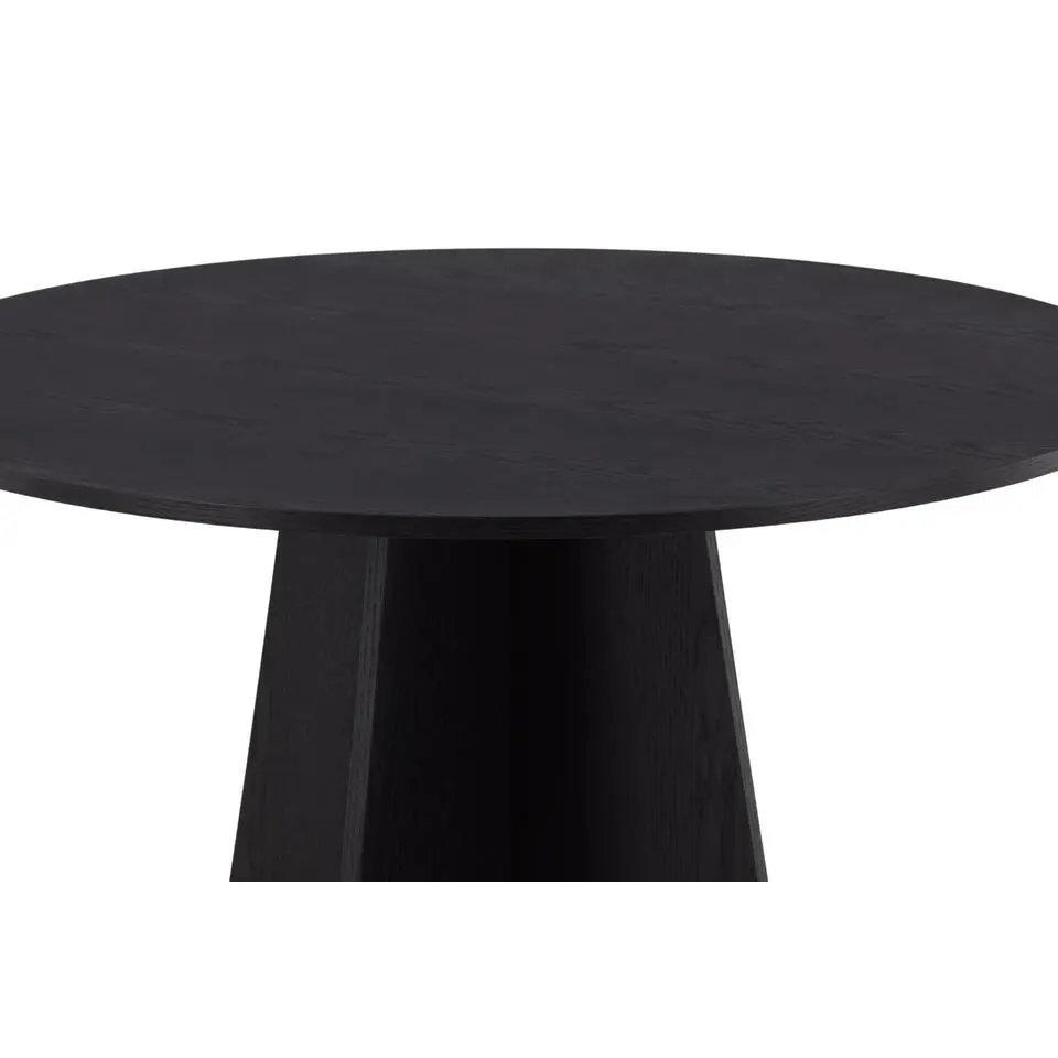 Eettafel Zwart Hout - 110x110x75cm - Bootcut