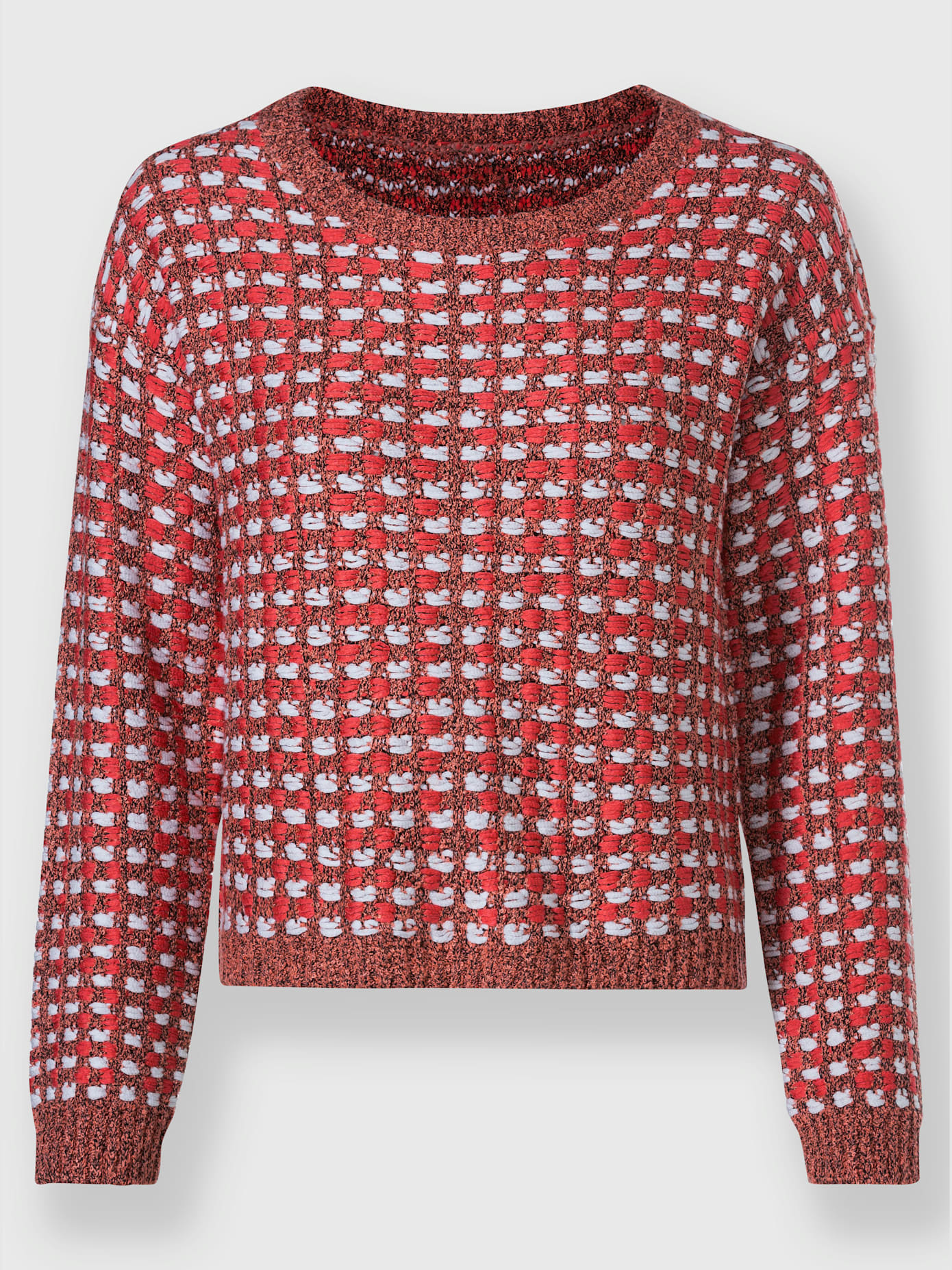 Pull superbe motif tricoté