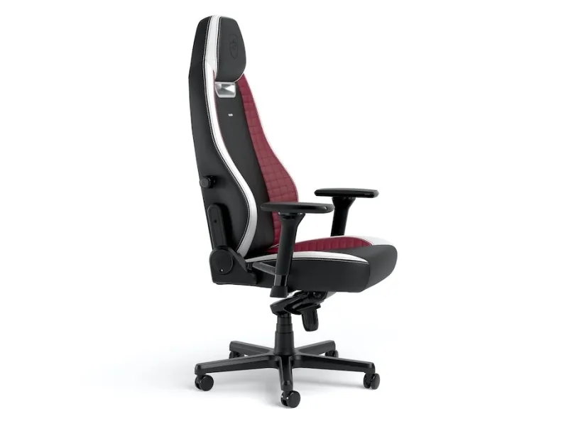 Noblechairs LEGEND - Spillestol - ergonomisk - armstøtter - T-formet - vippe - drejeled - high-tech falsk læder - sort, hvid, rød