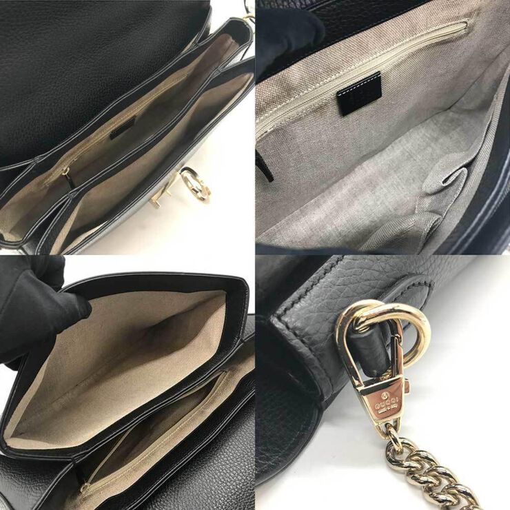 Gucci Vintage Gucci Crossbody Bag Black