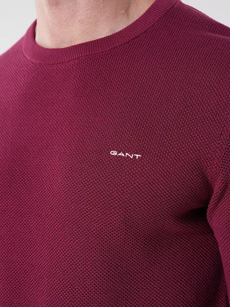 GANT Pullover dunkelrot
