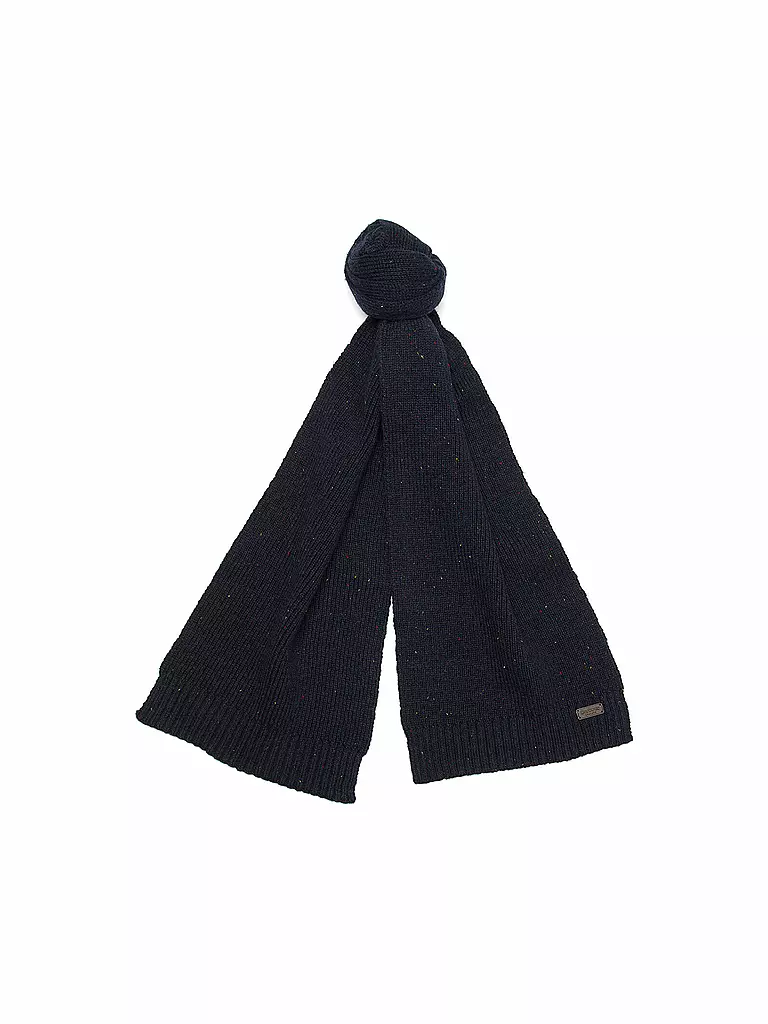 BARBOUR Geschenkset Haube und Schal DONEGAL dunkelblau