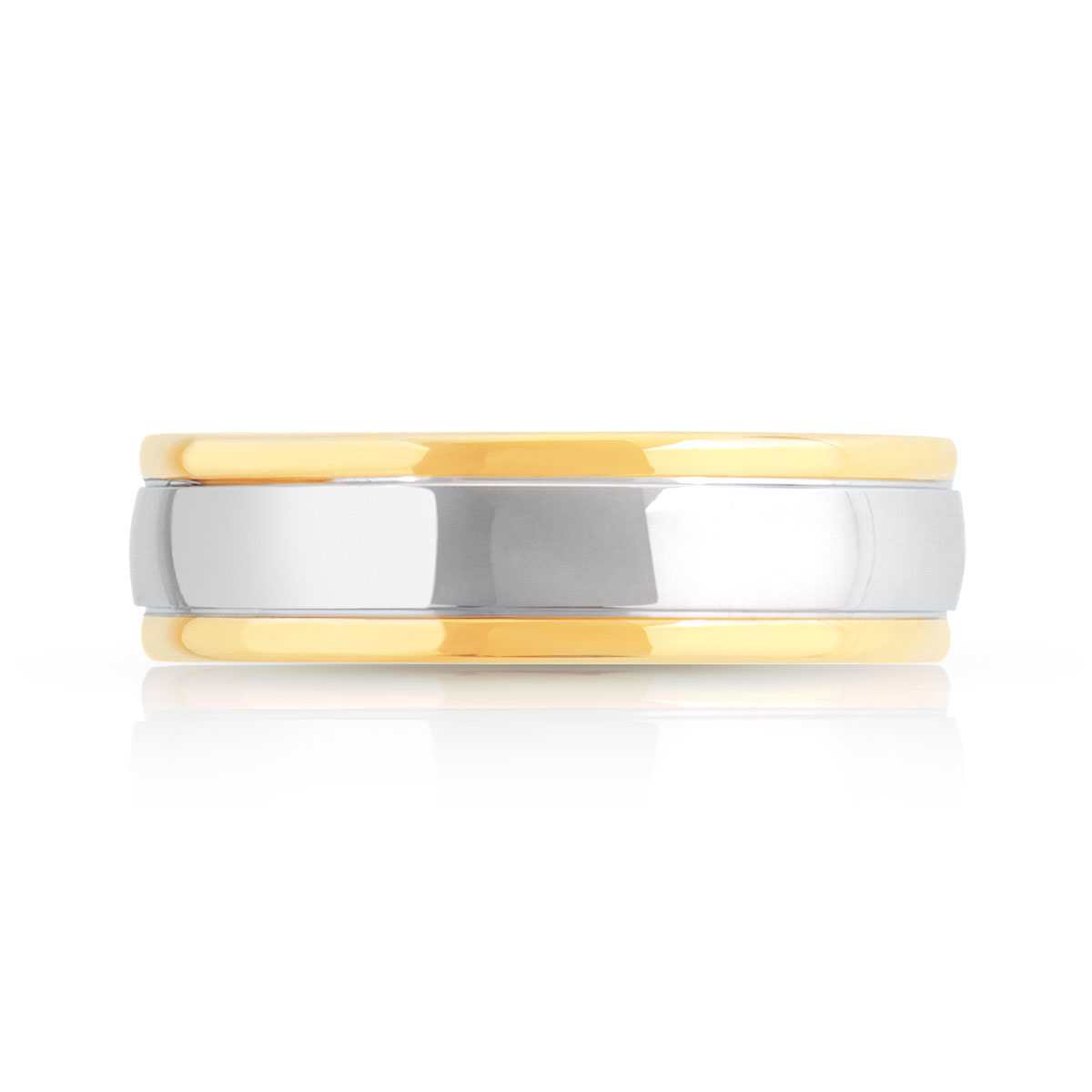 Alliance platine 950 et or 750 jaune