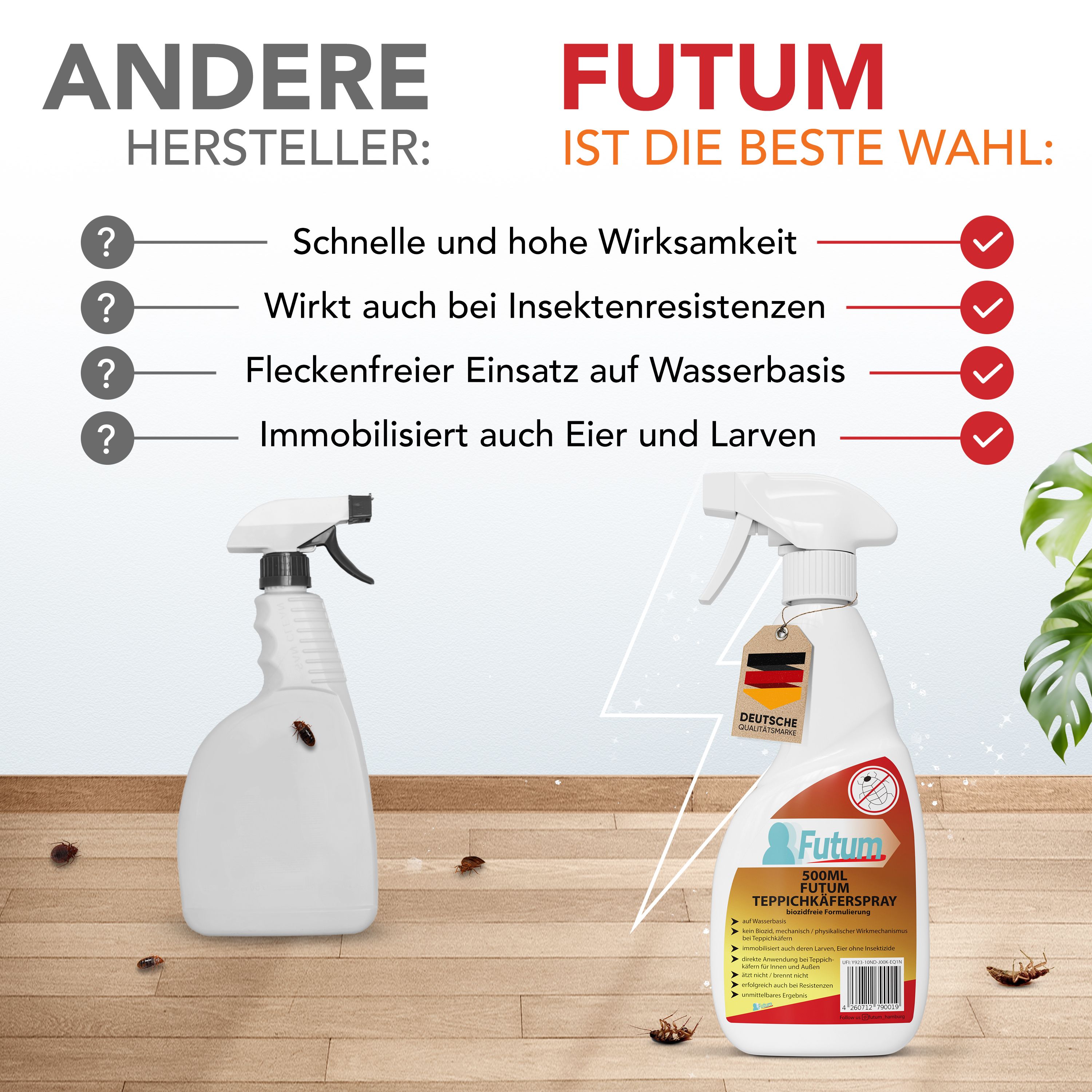 FUTUM 500ml Teppichkäferspray
