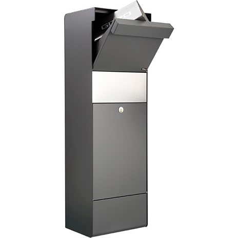 Allux pakkepostkasse model grundform - antracit
