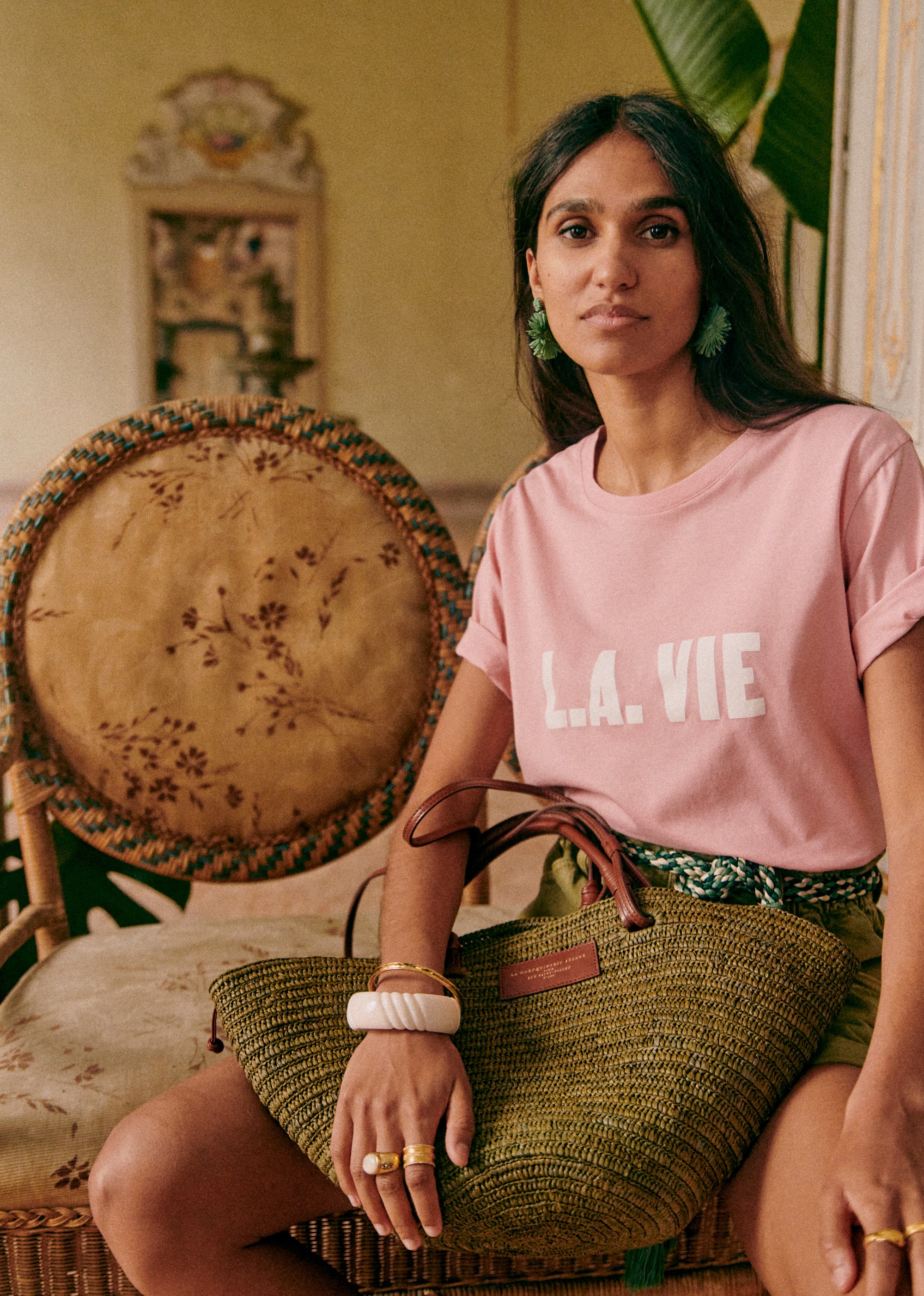T-Shirt L.A. VIE - Création rose - Rose / Écru - E-SHOP/T-SHIRTS 5905376