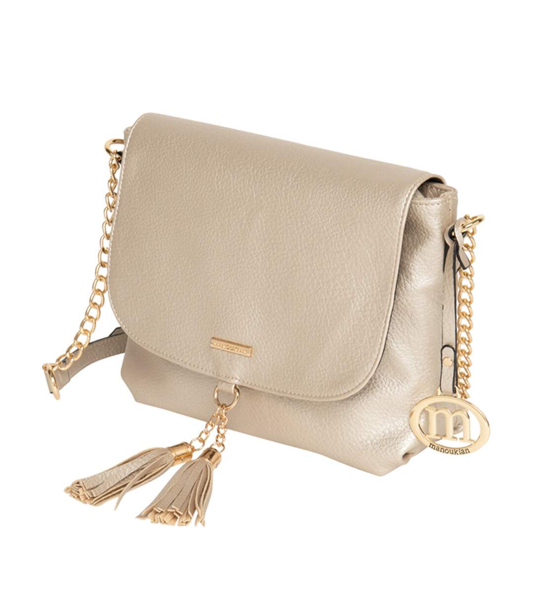 Sac bandoulière Doré Femme Manoukian Mareva