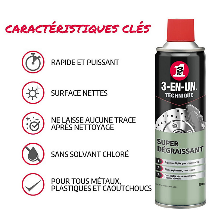Super Dégraissant 3-EN-UN TECHNIQUE 500 ml