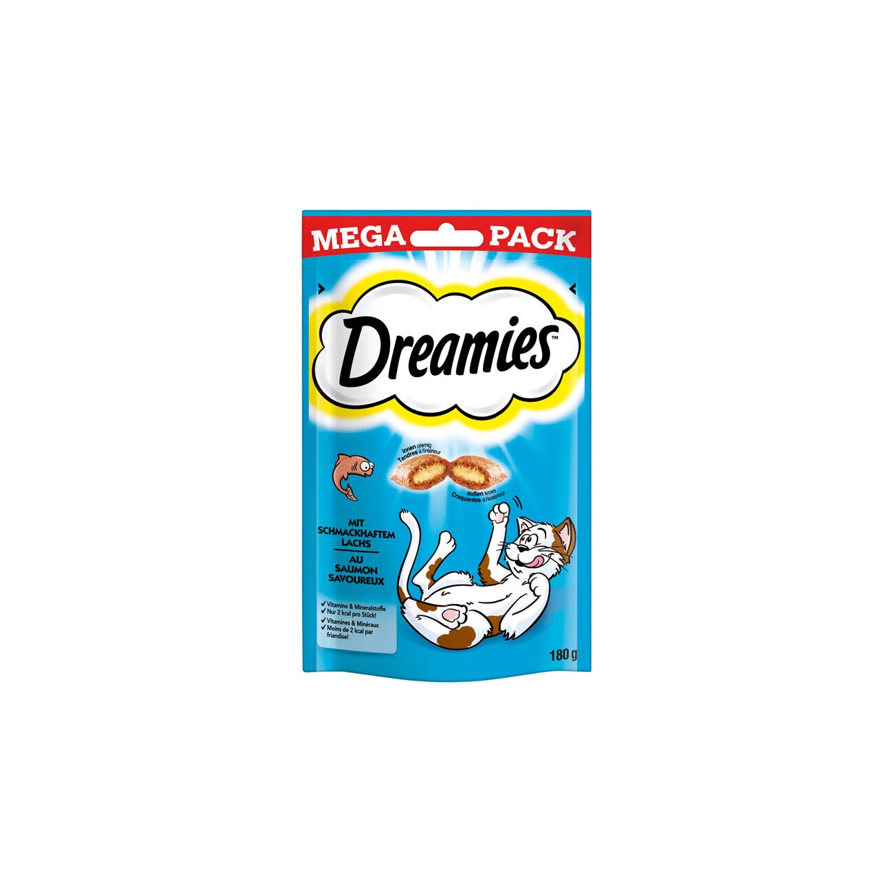 Dreamies Mega Pack 180g Lachs