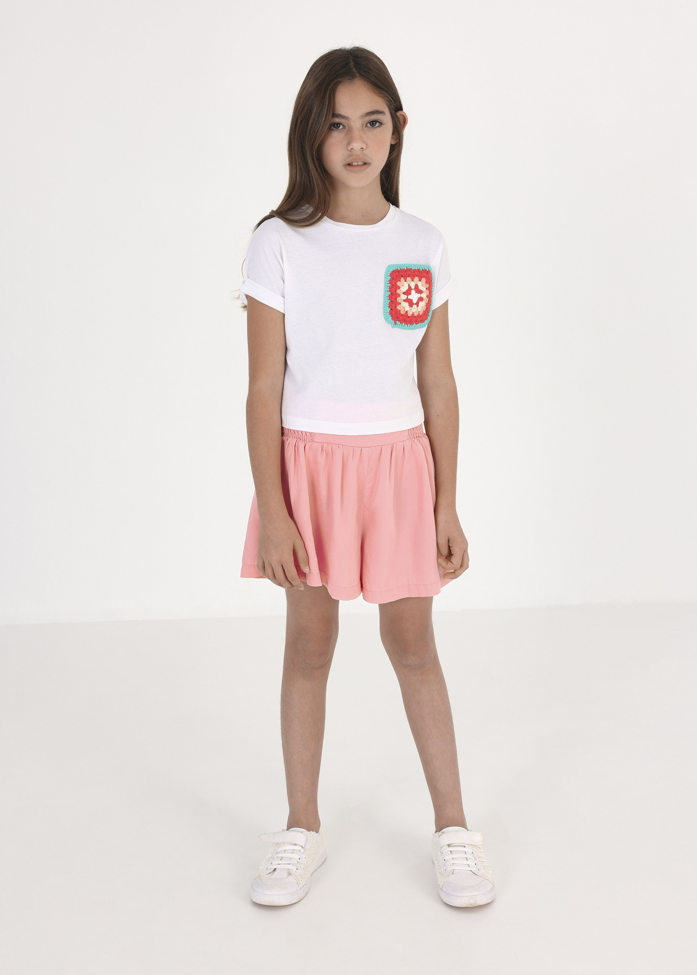 Calças culote TENCEL™ Lyocell para meninas