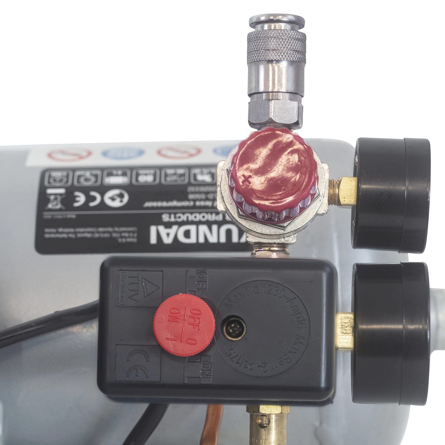 Hyundai 55758 Stille compressor - olievrij - 230V - 8L