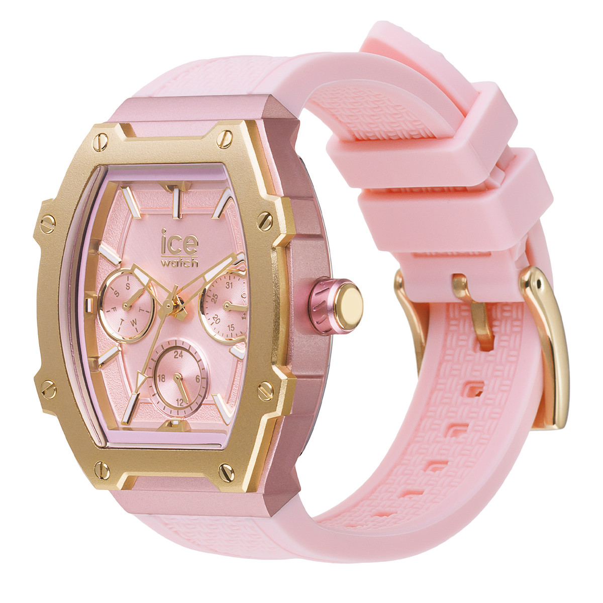 Montre ICE WATCH Ice boliday femme bracelet silicone rose