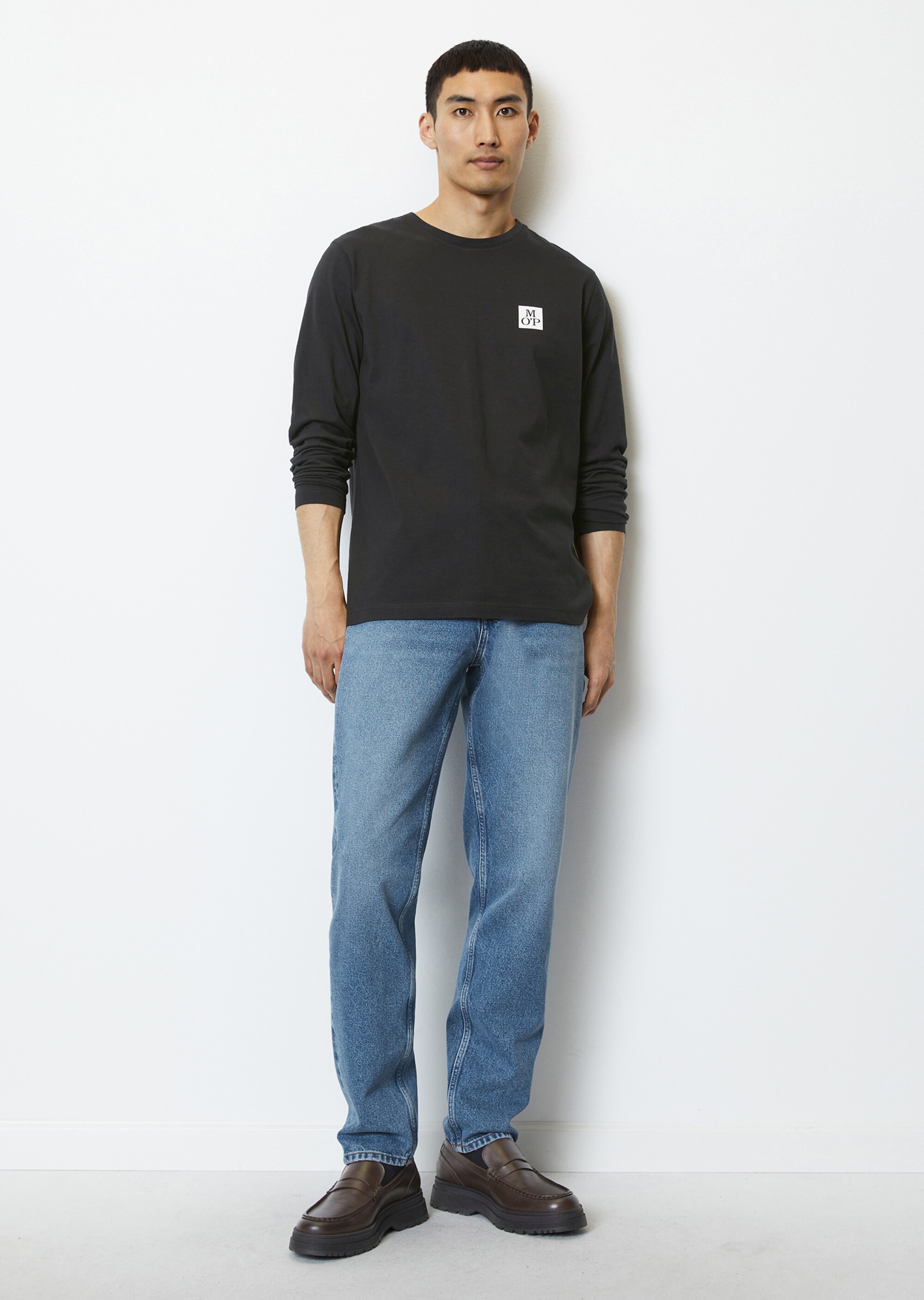 Longsleeve regular in schwerer Jersey-Qualität