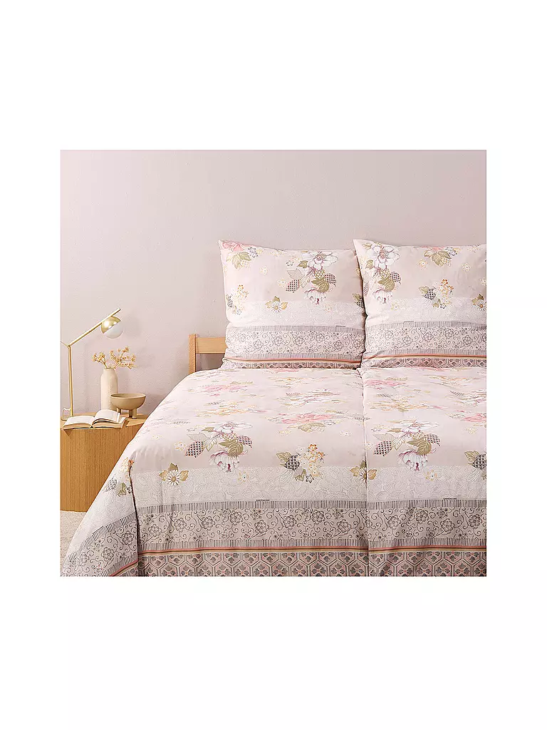 BASSETTI Satin Bettwäsche HANAMI 70x90cm/140x200cm Rosa rosa