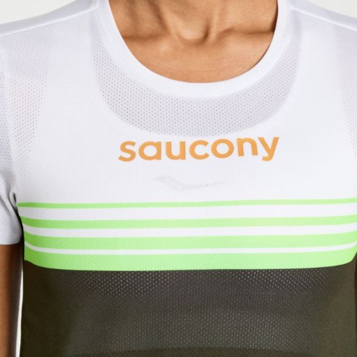 Saucony Dame T-shirts Elite Short Sleeve Hvid