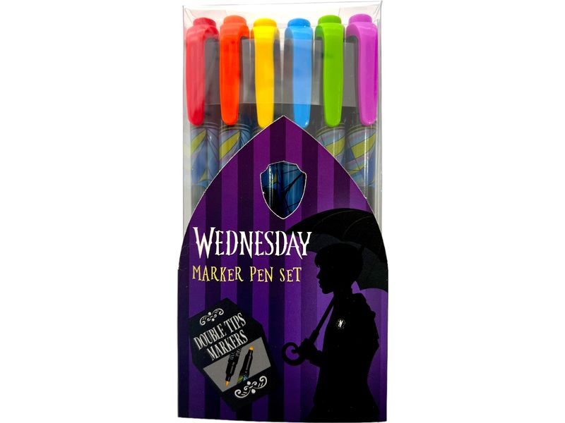 Thumbs Up! Wednesday Marker Set Mehrfarbig Fanartikel aus dem Wednesday-Universum