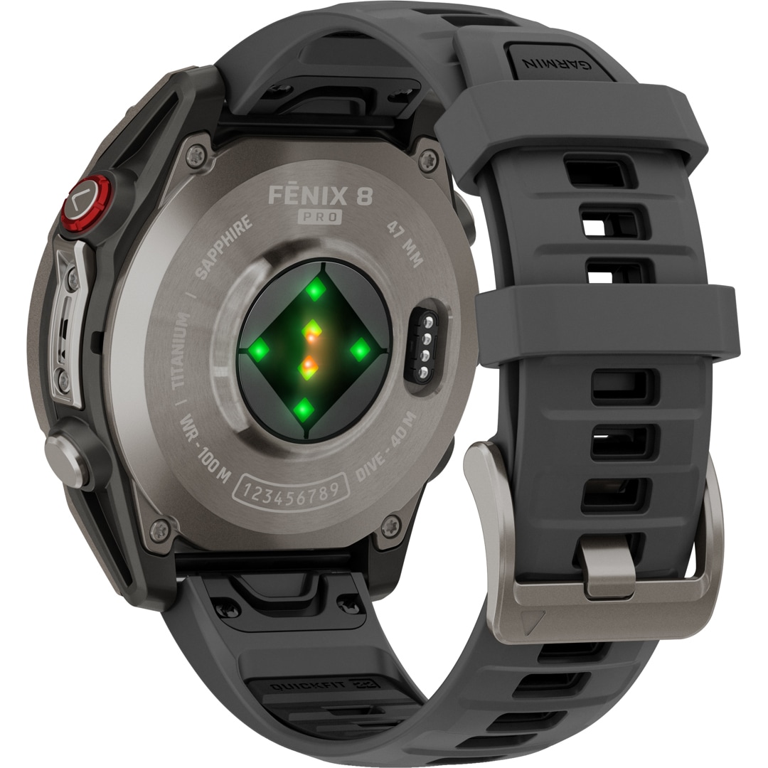Garmin Fenix 8 Pro - 47mm AMOLED Sapphire Graphit / Schwarz