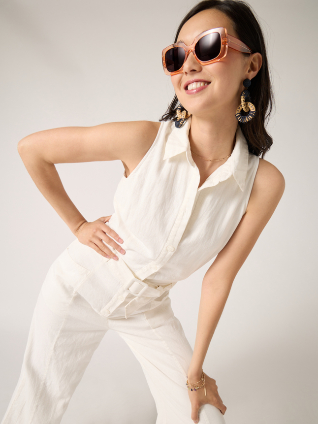 Combinaison pantalon 100% lin & coton