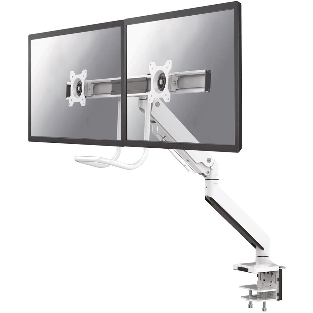 Neomounts NM-D775DXWHITE bureausteun voor flatscreens