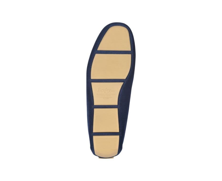 Mocassin homme été Velours Bleu indigo - SEACREST