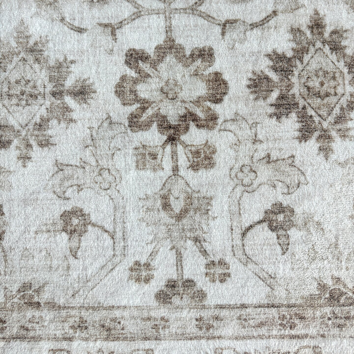 Vintage vloerkleed - Ember Oriental Taupe | OEKO-TEX & Wasbaar