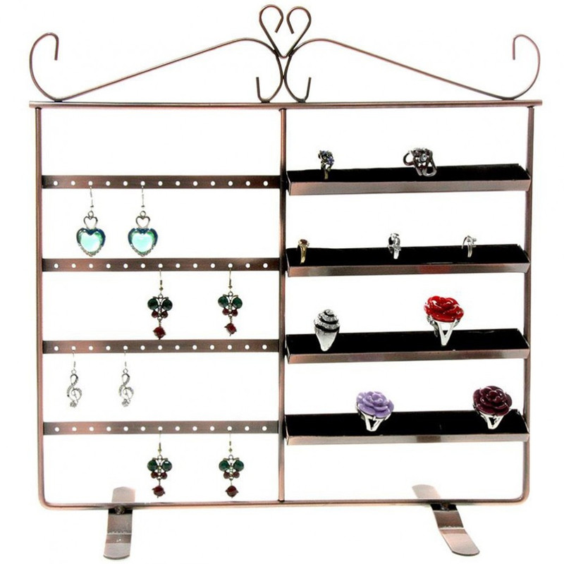 Porte bijoux porte bijoux cadre duo pour boucle d'oreille et bague Cuivre