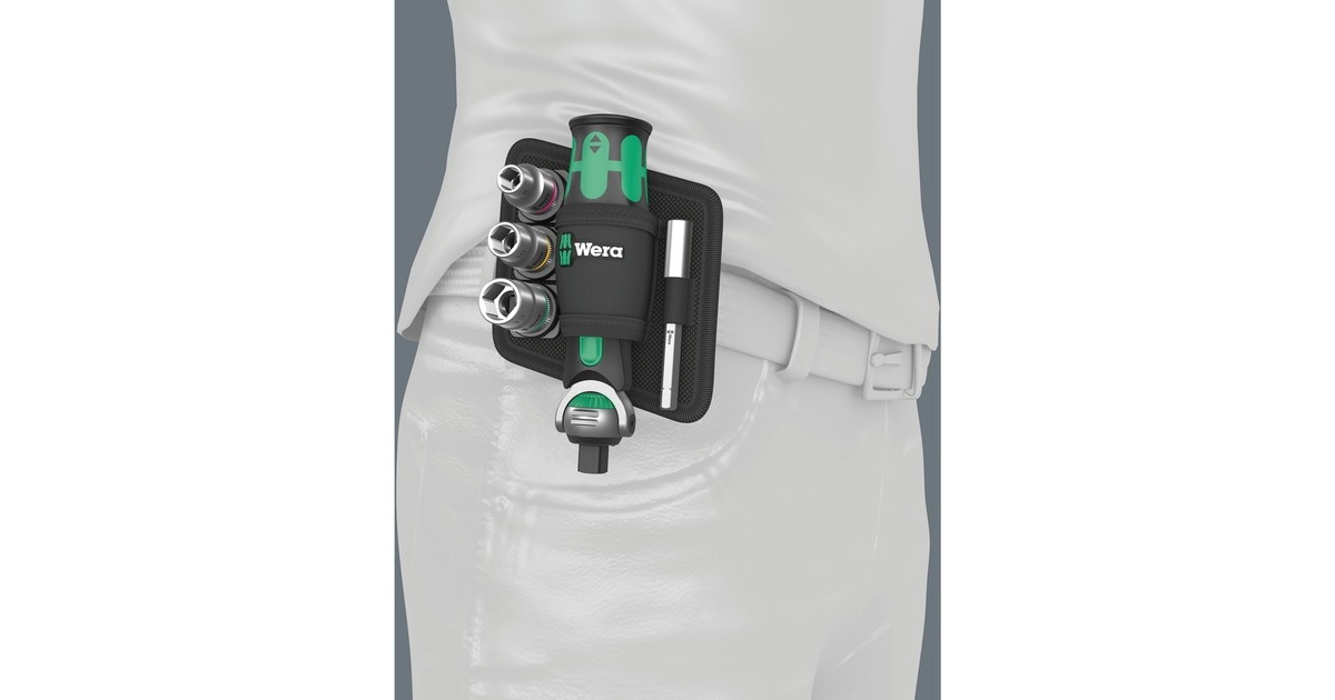 Wera8009 Zyklop Pocket Set 2 bitset  (Zwart/groen, 18‑delig)