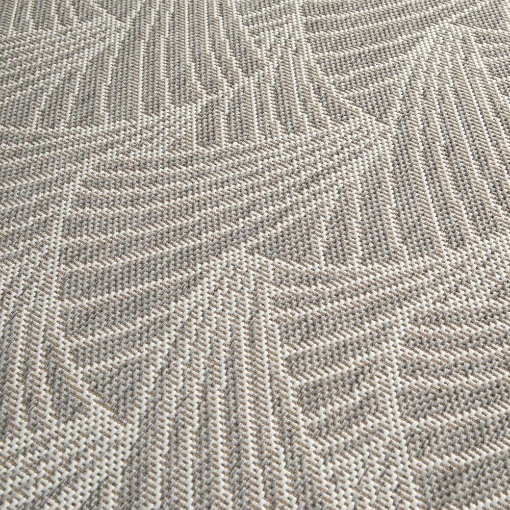 100% recycelter Teppich für Innen - /Außenbereich - 240X320 Marsanne Rpet (Polyester Recyclé) Grau Eventail Gris-bi