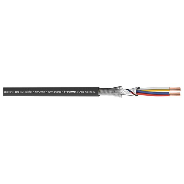 Sommer Cable Square 4-Core MKII Highflex Mikrofonkabel schwarz
