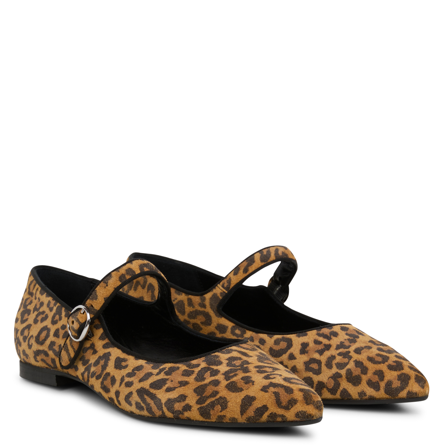 PICOTA - Ballerines à imprimé léopard en cuir | Marron