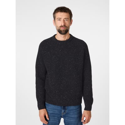 Herren-Strickpullover, Schwarz