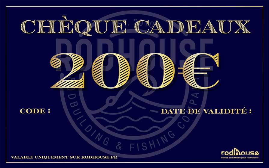 Bon cadeau Chèque cadeau 200€ Chèque d'une valeur de 200€