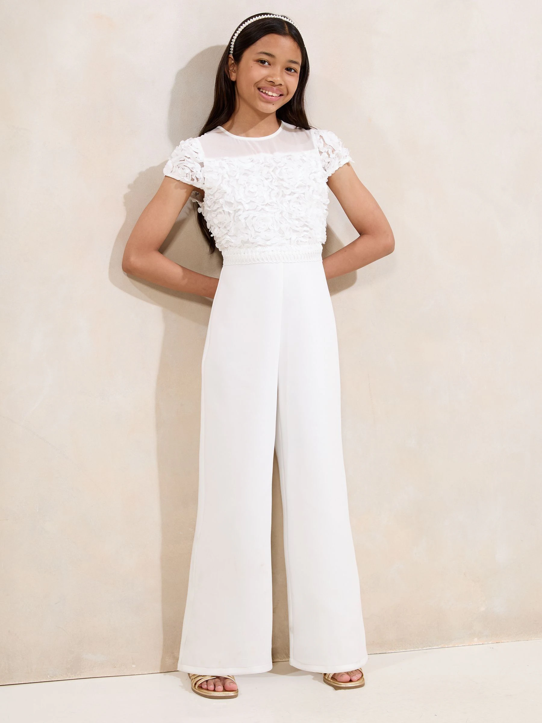 Lipsy 3D Bloemen 2-in-1 Gelegenheidsjumpsuit (5-16jr)