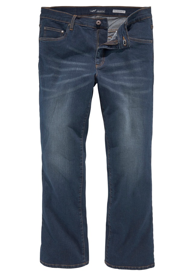 Arizona Bootcut-Jeans »Mike«, ausgestelltes Bein,  niedrige Leibhöhe,  Stretch-Qualität