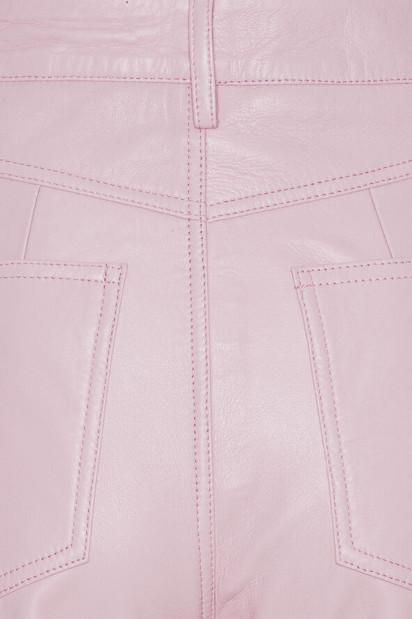 REMAIN Leather Straight Pants Orchid pink