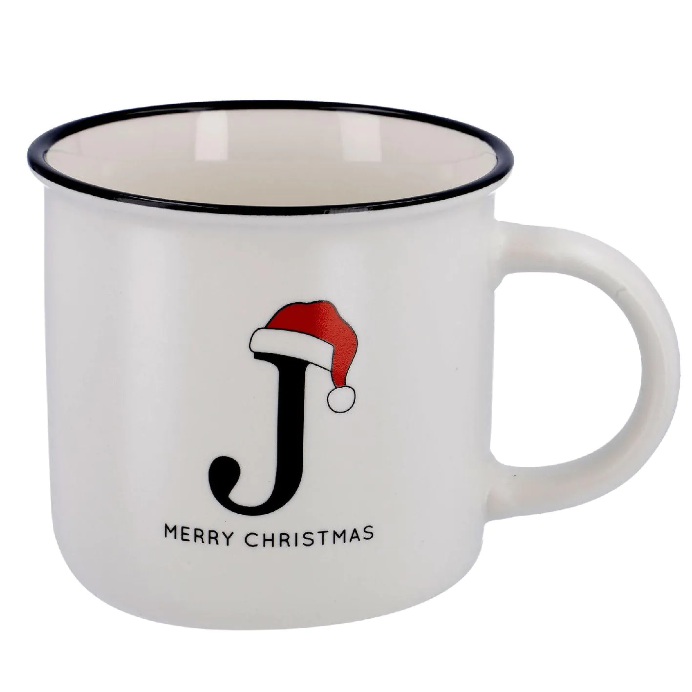 Becher Buchstabe mit Mütze, J, 380 ml