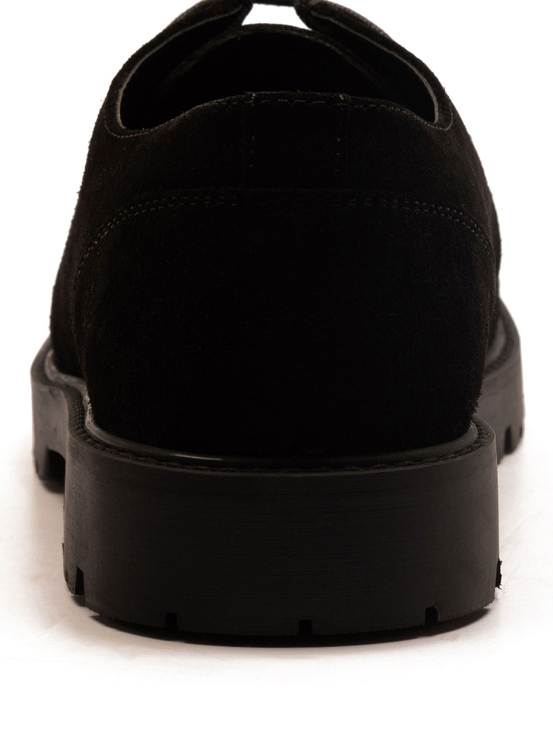 Zwart - Off The Hook Jovi Casual Lace-Up Suede Leather Boat Shoes