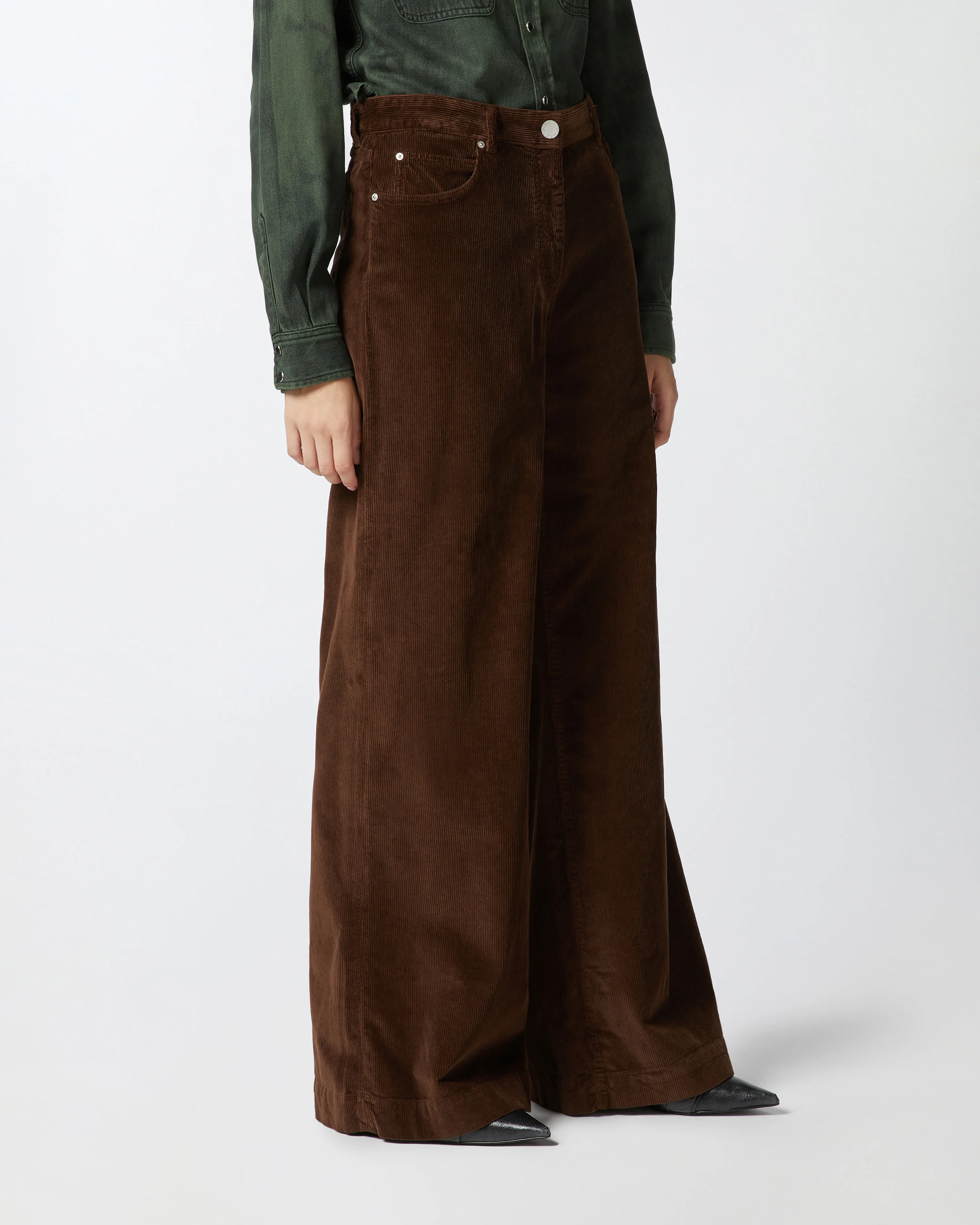 Pantalon palazzo | Marron