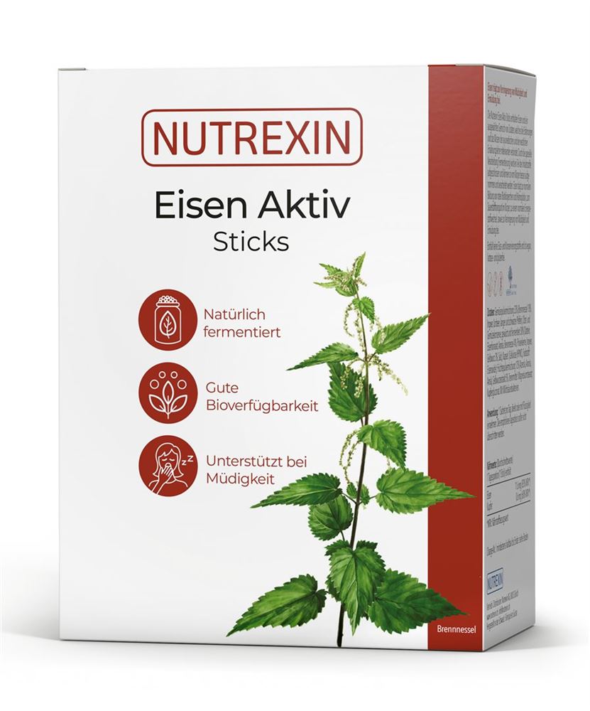 NUTREXIN Eisen-Aktiv Sticks<br>30 Stück