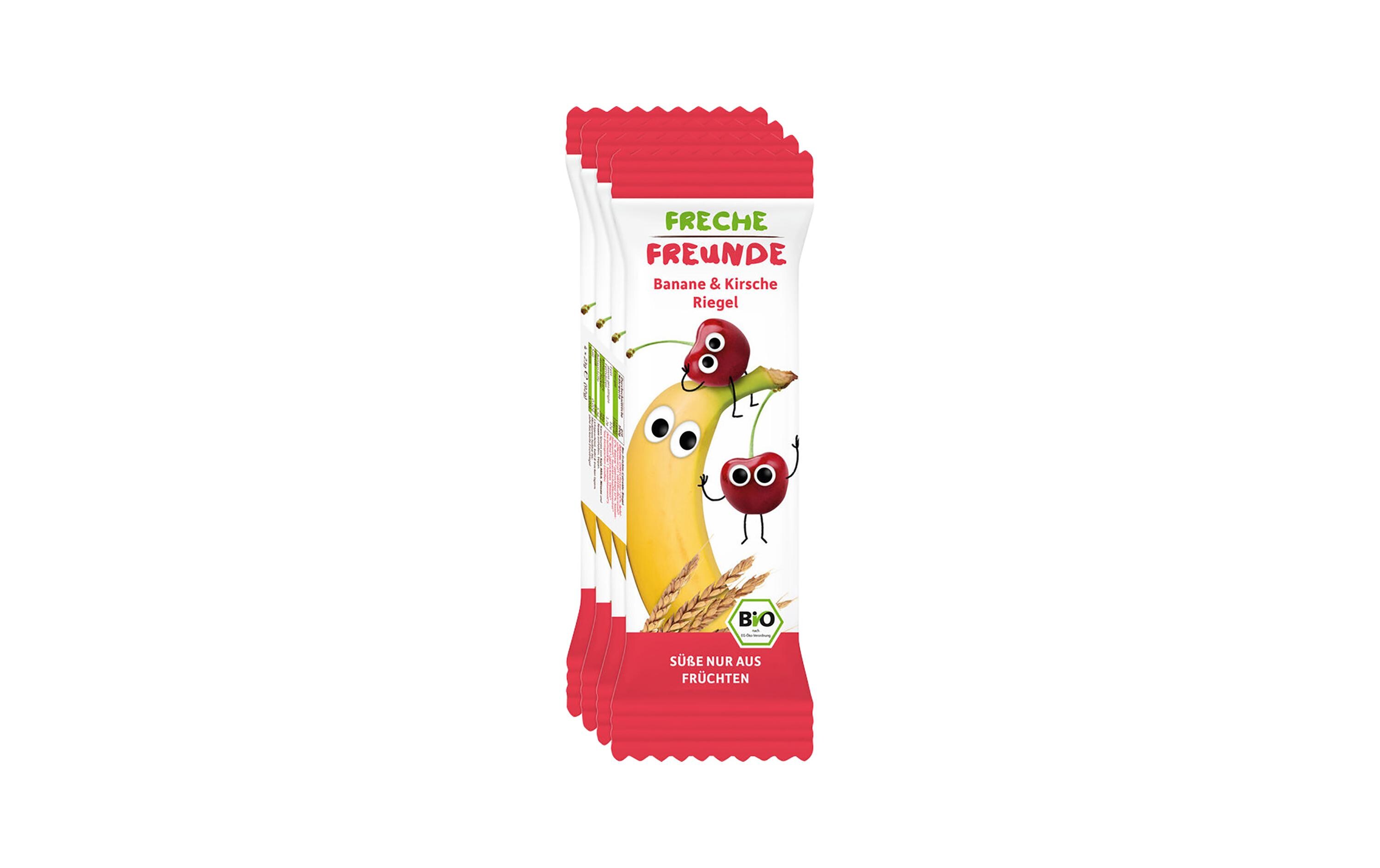 Riegel Banane & Kirsche 4 x 23gFreche Freunde Riegel für zwischendurch