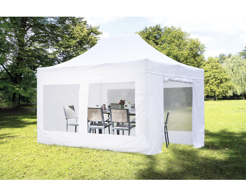 Paviljoen 3 x 4,5 m Polyester (PES) rechthoekig wit